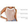 image:imageZESICA Womens 2026 Summer Sleeveless Ribbed Knit Color Block Tank TopsSand