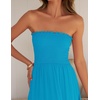 image:imageZESICA Womens 2026 Summer Strapless Boho Beach Vacation Maxi DressesCobalt