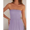 image:imageZESICA Womens 2026 Summer Strapless Boho Beach Vacation Maxi DressesPurple