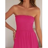 image:imageZESICA Womens 2026 Summer Strapless Boho Beach Vacation Maxi DressesRose