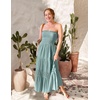 image:imageZESICA Womens 2026 Summer Strapless Boho Beach Vacation Maxi DressesSage