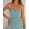 image:imageZESICA Womens 2026 Summer Strapless Boho Beach Vacation Maxi DressesSage