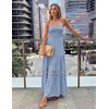 image:imageZESICA Womens 2026 Summer Strapless Boho Beach Vacation Maxi DressesSkyblue