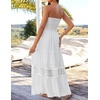 image:imageZESICA Womens 2026 Summer Strapless Boho Beach Vacation Maxi DressesWhite