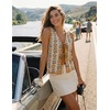 image:imageZESICA Womens 2026 Summer Tie Front Sweater Vest TopApricot