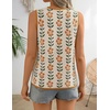 image:imageZESICA Womens 2026 Summer Tie Front Sweater Vest TopApricot