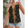 image:imageZESICA Womens 2026 Summer Tie Front Sweater Vest TopBlack