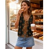 image:imageZESICA Womens 2026 Summer Tie Front Sweater Vest TopBlack