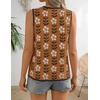 image:imageZESICA Womens 2026 Summer Tie Front Sweater Vest TopCaramel