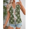 image:imageZESICA Womens 2026 Summer Tie Front Sweater Vest TopGreen