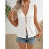 image:imageZESICA Womens 2026 Summer Tie Front Sweater Vest TopIvory