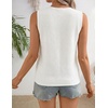 image:imageZESICA Womens 2026 Summer Tie Front Sweater Vest TopIvory