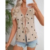 image:imageZESICA Womens 2026 Summer Tie Front Sweater Vest TopOats