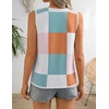 image:imageZESICA Womens 2026 Summer Tie Front Sweater Vest TopWhite Pink