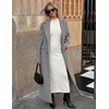 image:imageZESICA Womens Bodycon Knit Short Sleeve Sweater Maxi DressWhite