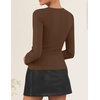 image:imageZESICA Womens Business Casual Fitted Blazers Office OutfitsBrown