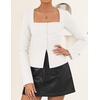 image:imageZESICA Womens Business Casual Fitted Blazers Office OutfitsCream