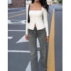 image:imageZESICA Womens Business Casual Fitted Blazers Office OutfitsCream