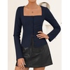 image:imageZESICA Womens Business Casual Fitted Blazers Office OutfitsNavy