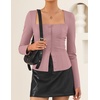 image:imageZESICA Womens Business Casual Fitted Blazers Office OutfitsPink