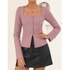 image:imageZESICA Womens Business Casual Fitted Blazers Office OutfitsPink