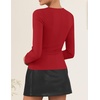 image:imageZESICA Womens Business Casual Fitted Blazers Office OutfitsRed