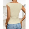 image:imageZESICA Womens Cute Summer Tops 2026 Going Out Tank TopApricot
