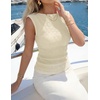 image:imageZESICA Womens Cute Summer Tops 2026 Going Out Tank TopApricot