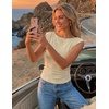 image:imageZESICA Womens Cute Summer Tops 2026 Going Out Tank TopApricot