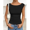 image:imageZESICA Womens Cute Summer Tops 2026 Going Out Tank TopBlack