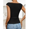 image:imageZESICA Womens Cute Summer Tops 2026 Going Out Tank TopBlack