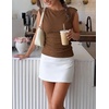 image:imageZESICA Womens Cute Summer Tops 2026 Going Out Tank TopCoffee