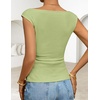 image:imageZESICA Womens Cute Summer Tops 2026 Going Out Tank TopGrassgreen