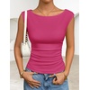 image:imageZESICA Womens Cute Summer Tops 2026 Going Out Tank TopRose