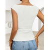 image:imageZESICA Womens Cute Summer Tops 2026 Going Out Tank TopWhite