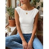 image:imageZESICA Womens Cute Summer Tops 2026 Going Out Tank TopWhite