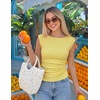 image:imageZESICA Womens Cute Summer Tops 2026 Going Out Tank TopYellow