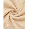 image:imageZESICA Womens Elegant Pleated Wedding Guest Midi Sweater DressApricot
