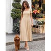 image:imageZESICA Womens Elegant Pleated Wedding Guest Midi Sweater DressApricot