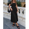 image:imageZESICA Womens Elegant Pleated Wedding Guest Midi Sweater DressBlack
