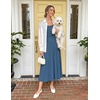 image:imageZESICA Womens Elegant Pleated Wedding Guest Midi Sweater DressDusty Blue
