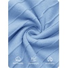 image:imageZESICA Womens Elegant Pleated Wedding Guest Midi Sweater DressLight Blue