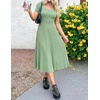 image:imageZESICA Womens Elegant Pleated Wedding Guest Midi Sweater DressLight Green