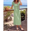 image:imageZESICA Womens Elegant Pleated Wedding Guest Midi Sweater DressLight Green