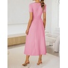 image:imageZESICA Womens Elegant Pleated Wedding Guest Midi Sweater DressPink