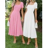 image:imageZESICA Womens Elegant Pleated Wedding Guest Midi Sweater DressPink