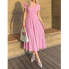 image:imageZESICA Womens Elegant Pleated Wedding Guest Midi Sweater DressPink