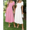 image:imageZESICA Womens Elegant Pleated Wedding Guest Midi Sweater DressWhite