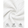 image:imageZESICA Womens Elegant Pleated Wedding Guest Midi Sweater DressWhite