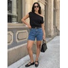 image:imageZESICA Womens Floral Off Shoulder Short Sleeve Sweater VestBlack